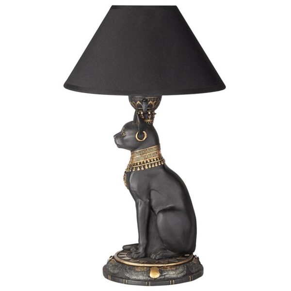 Design Toscano CL7548 10 Inch Royal Cat Goddess Bastet Table Lamp