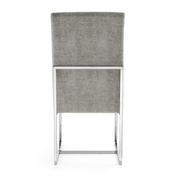 Manhattan Comfort Element Steel Velvet Dining Chair