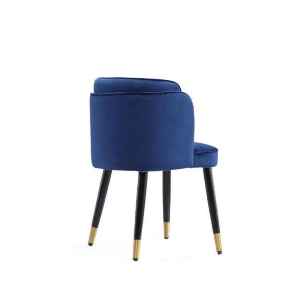 Manhattan Comfort Zephyr Velvet Dining Chair in Royal Blue