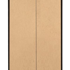 Manhattan Comfort Granville Tall 23.62" Modern Narrow Dresser with 5 Full Extension Drawers in Black