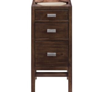 James Martin E444-BC15-MCA Addison 15 Inch Base Cabinet with Drawers in Mid Century Acacia