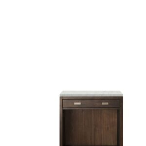 James Martin E444-CU30-MCA-3EJP Addison 30 Inch Free-Standing Countertop Unit/Make-up Counter in Mid Century Acacia with 3 cm Eternal Jasmine Pearl Quartz Top