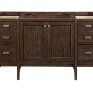 James Martin E444-V60S-MCA Addison 60 Inch Single Vanity Cabinet in Mid Century Acacia