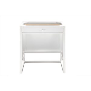 James Martin E645-DU30-GW Athens 30 Inch Countertop Unit (makeup counter) in Glossy White