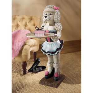 Design Toscano EU9287 11 1/2 Inch Coco the Parisian Poodle Servant Table