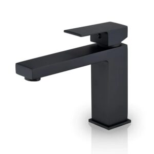 Altair F0111-BAF-MB Aalst 6 3/8 Inch Single Hole Bathroom Faucet - Matte Black