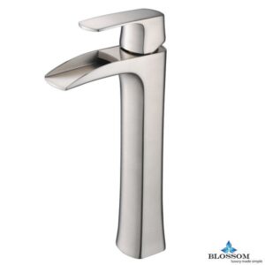 Blossom F01 305 02 Single Handle Lavatory Faucet in Brush Nickel