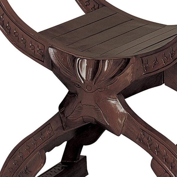 Design Toscano GR122 24 Inch Medieval Cross Frame Chair