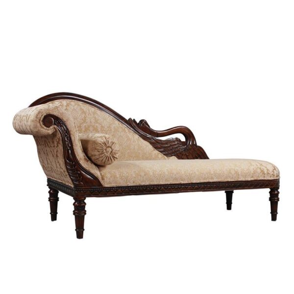 Design Toscano GR305L 73 Inch Swan Fainting Couch Left Version