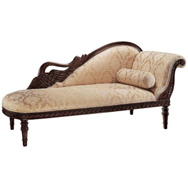 Design Toscano GR305R 73 Inch Swan Fainting Couch Right Version