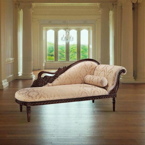 Design Toscano GR305R 73 Inch Swan Fainting Couch Right Version