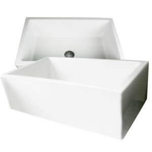 Nantucket Sinks Hyannis-30 Italian Single Bowl 30 Inch Fireclay Kitchen Sink