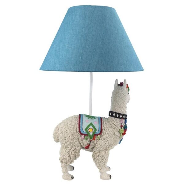Design Toscano JQ12103 14 1/2 Inch Andes Alpaca of Rainbow Mountain Lamp