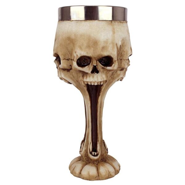 Design Toscano JQ9149 3 Inch Gothic Scare Skull Goblet