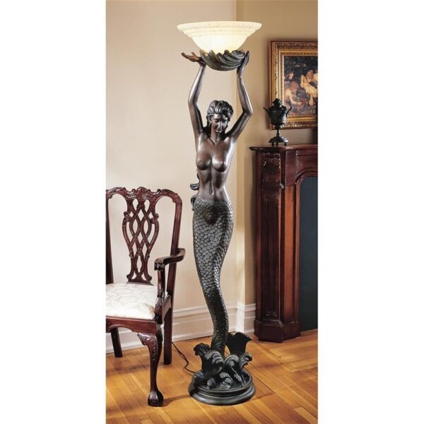 Design Toscano KY0079 16 Inch The Goddess Offering Mermaid Floor Lamp