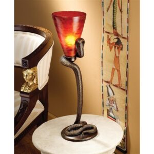 Design Toscano KY7497 6 1/2 Inch Uraeus Egyptian Cobra God Alter Lamp