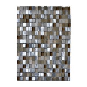 Legion Furniture MS-MIXED26 Mosaic Mix with Stone-Sf in Brown and Silver