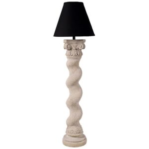 Design Toscano NE190041 26 Inch Stone Bernini Barley Twist Floor Lamp