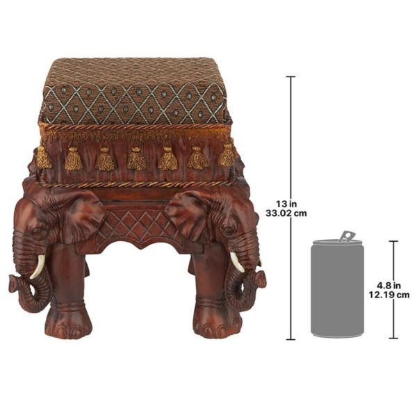 Design Toscano NG33063 13 1/2 Maharajahs Elephant Footstool