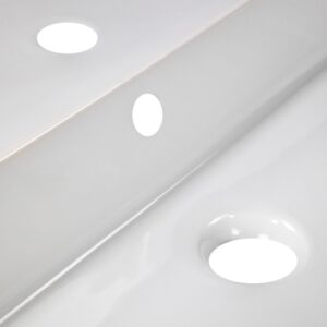 Nantucket Sinks NS-NPCS36W Newport 36 Inch Fireclay Wall Mount or Console Mount Bathroom Sink in White