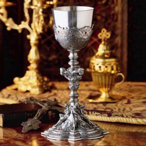 Design Toscano PA1004 5 1/2 Inch Santa Croce Italian Pewter Chalice