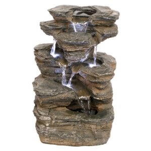 Design Toscano QN154062 13 Inch Devils Thumb Falls Illuminated Fountain