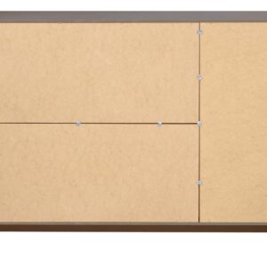 Manhattan Comfort Granville 55.07" Modern Sideboard with 3 Full Extension Drawers in Light Grey