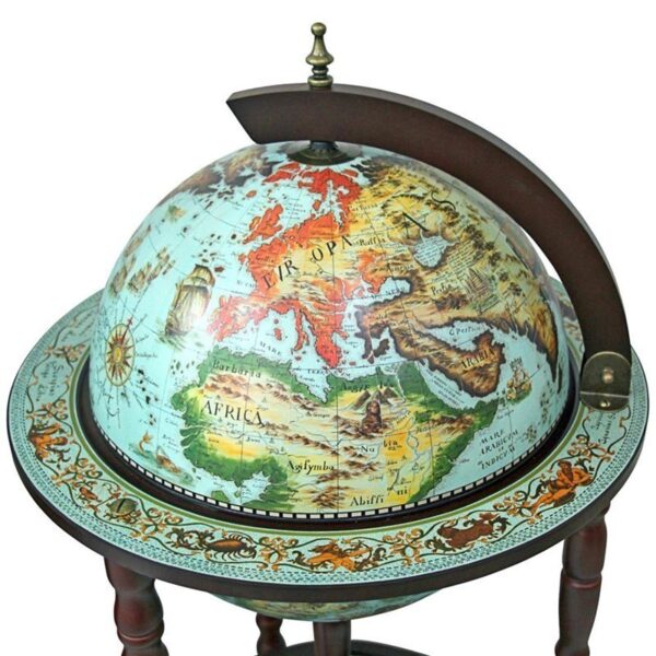 Design Toscano SJ360015 18 12 Inch Sixteenth Century Cielo Blue Bar Globe