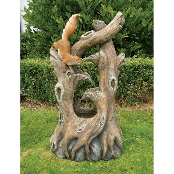 Design Toscano SS5539 18 Inch Tree Squirrel Cascading Foundation