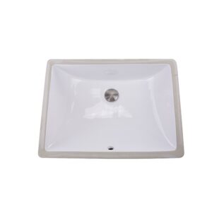 Nantucket Sinks UM-18x13-W Great Point 18 x 13 Inch Undermount Ceramic Sink In White