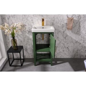 Legion Furniture WLF9018-VG 18 Inch Vogue Green Sink Vanity