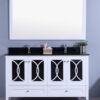 Legion Furniture WT7460-WB 60 Inch Vanity Set with Mirror in White, No Faucet