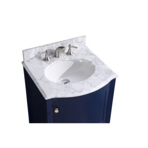 Legion Furniture WT9309-24-B-PVC 24 Inch Blue Bathroom Vanity Without Mirror