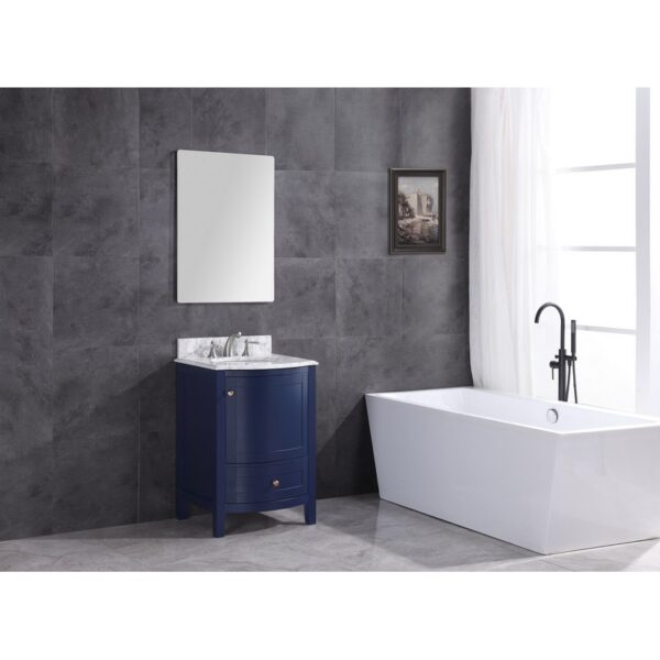 Legion Furniture WT9309-24-B-PVC 24 Inch Blue Bathroom Vanity Without Mirror