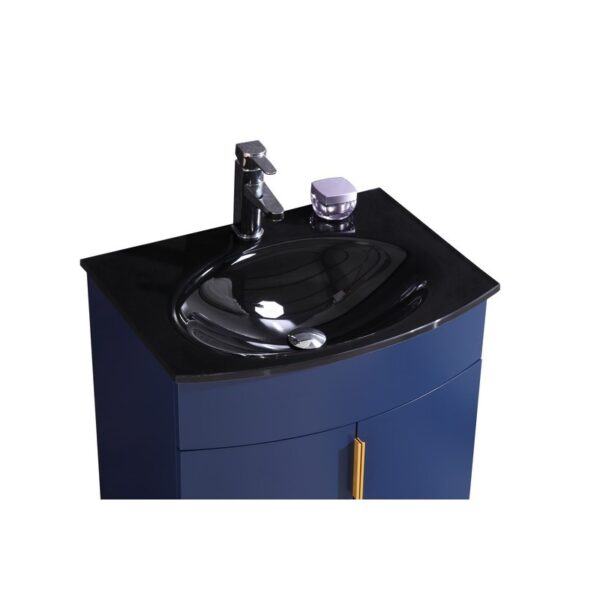 Legion Furniture WTM8130-24-B-PVC 24 Inch Blue Bathroom Vanity