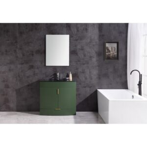 Legion Furniture WTM8130-36-VG-PVC 36 Inch Vogue Green Bathroom Vanity