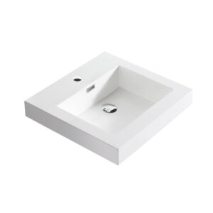 Dowell Topmount Bathroom Resin Basin 000 1818BP