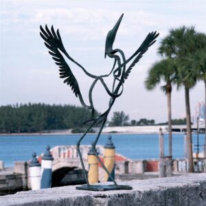 Design Toscano AF19065 58 Inch Salute to the Sun Bronze Bird