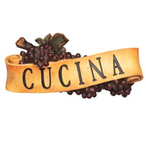 Design Toscano AH231114 14 1/2 Inch Cucina Plaque