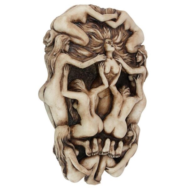 Design Toscano CL212 6 Inch Memento Mori Gothic Death Skull Sculpture by Monte