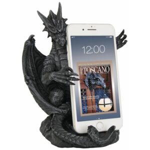 Design Toscano CL6729 5 1/2 Inch Large Versilius the Dragon Phone Holder