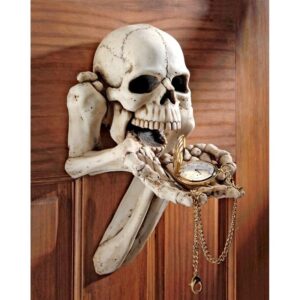 Design Toscano CL6762 7 Inch Beggar for Souls Skeleton Plaque