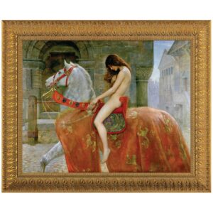 Design Toscano DA1002 28 1/2 Inch Lady Godiva Canvas Replica Painting - Medium