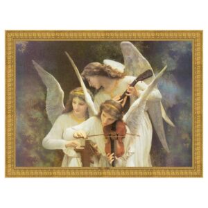 Design Toscano DA1074 39 1/2 Inch Song of The Angels Framed Canvas Replica Painting - Grande