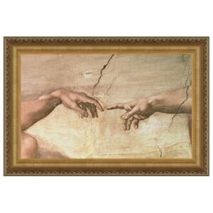 Design Toscano DA1112 21 1/4 Inch Creation Framed Canvas Replica Painting - Medium