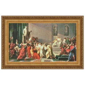 Design Toscano DA1172 35 1/4 Inch Death of Julius Caesar Canvas Replica Painting - Medium