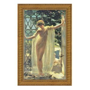 Design Toscano DA1192 19 1/2 Inch Lesbia 1878 Canvas Replica Painting - Medium