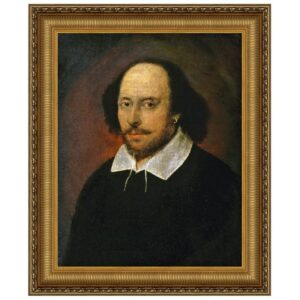 Design Toscano DA1274 31 1/4 Inch William Shakespeare Canvas Replica Painting - Large