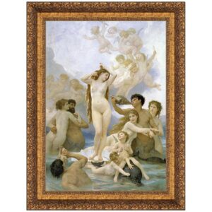 Design Toscano DA1301 18 1/2 Inch La Naissance De Venus 1859 Canvas Replica Painting - Small