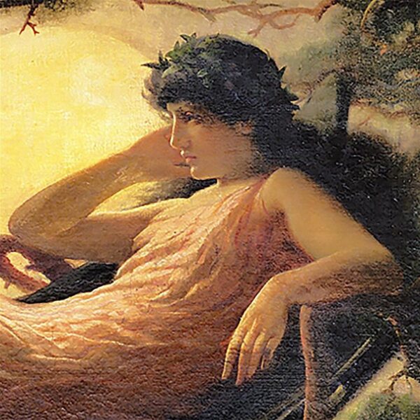 Design Toscano DA1334 45 1/2 Inch The Night Raven Sings Canvas Replica Painting - Grande